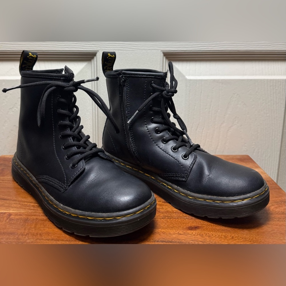 Dr. Martens Black Leather Men's Boots